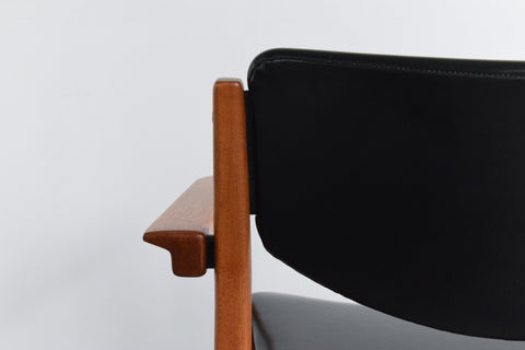 Vintage Finn Juhl Model 196 Danish Teak Chair by France & Son