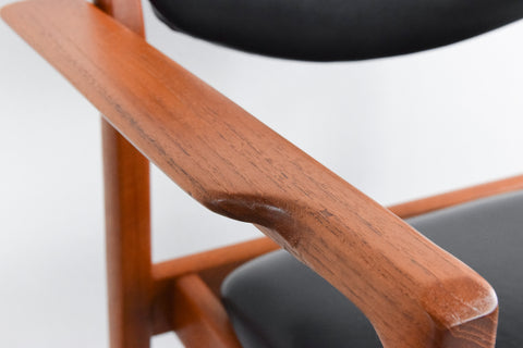 Vintage Finn Juhl Model 196 Danish Teak Chair by France & Son