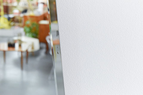 Vintage Frameless Bevelled Wall Mirror