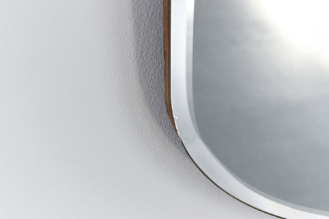 Vintage Frameless Bevelled Mirror