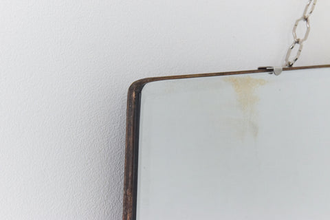 Vintage Frameless Bevelled Mirror