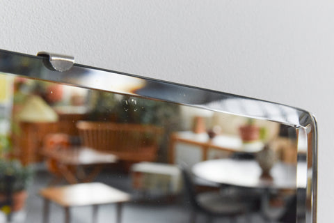 Vintage Frameless Bevelled Mirror