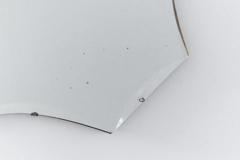 Vintage Frameless Bevelled Mirror