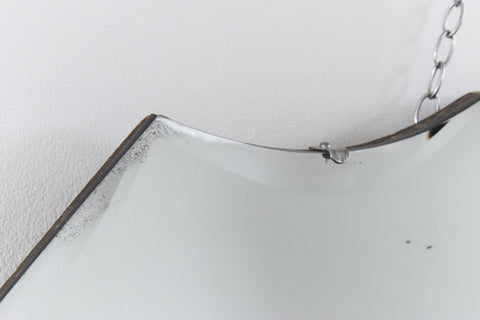 Vintage Frameless Bevelled Mirror