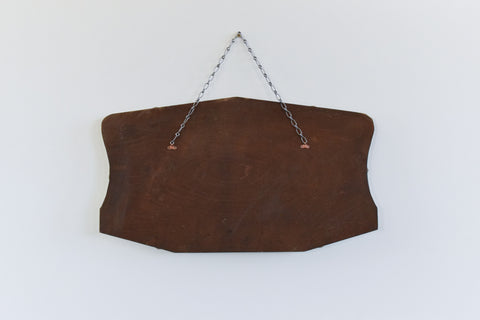 Vintage Frameless Bevelled Mirror