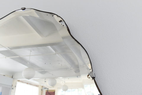 Vintage Frameless Wavy Bevelled Mirror