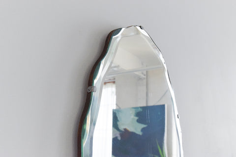 Vintage Frameless Wavy Bevelled Mirror