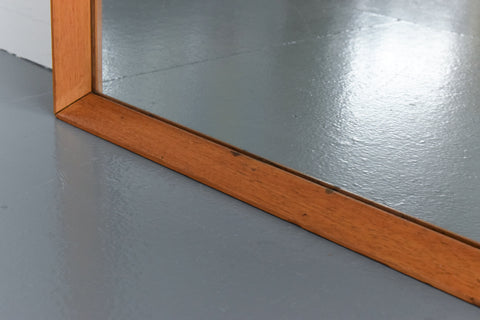 Vintage Extra Long Full Length Wooden Framed Wall Mirror