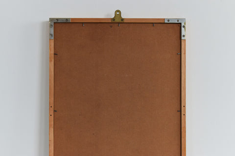 Vintage Extra Long Full Length Wooden Framed Wall Mirror