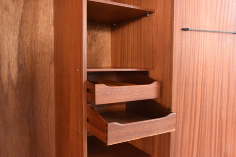 Vintage Double Teak Fresco Gentleman's Wardrobe by G Plan