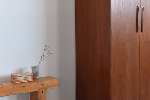 Vintage Double Teak Fresco Gentleman's Wardrobe by G Plan