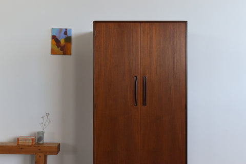 Vintage Double Teak Fresco Gentleman's Wardrobe by G Plan