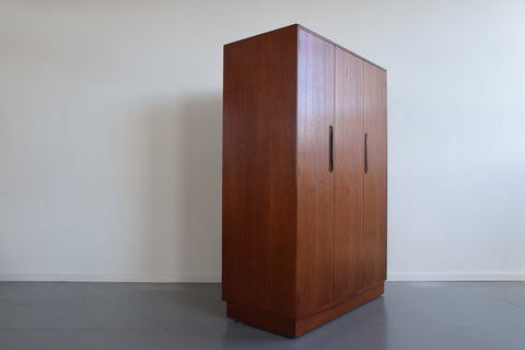 Vintage Triple Teak Fresco Wardrobe by G Plan