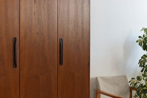 Vintage Triple Teak Fresco Wardrobe by G Plan