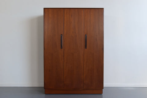 Vintage Triple Teak Fresco Wardrobe by G Plan