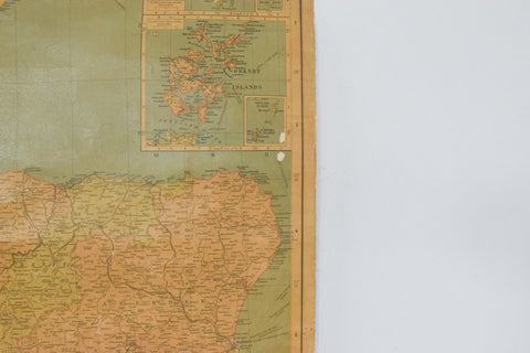 Vintage Geographia Wall Map of Scotland by P. H. Thorpe