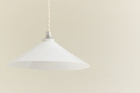 Vintage White Opaque Glass Pendant Light Shade