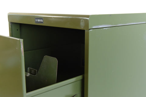 Vintage Green Metal Filing Cabinet by Leabank
