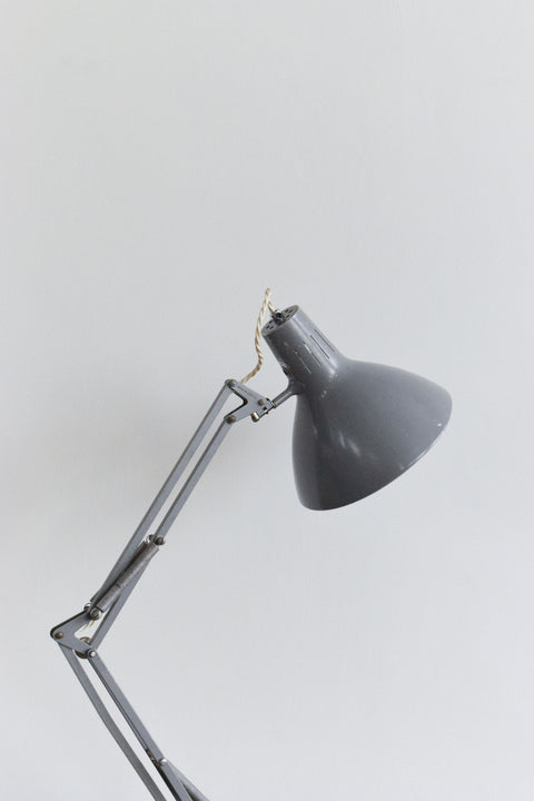 Vintage Grey Anglepoise Lamp by Luxo of Norway