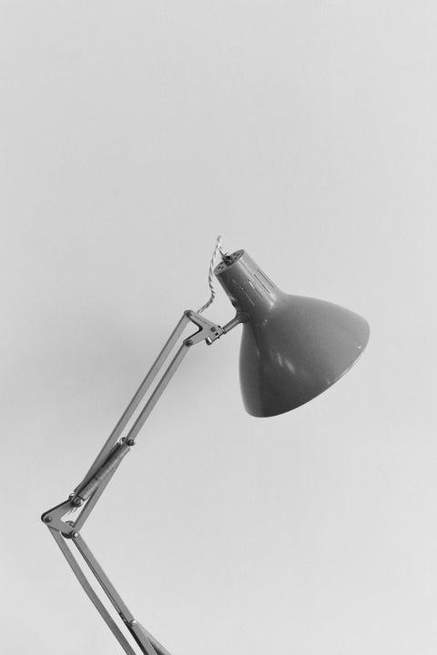 Vintage Grey Anglepoise Lamp by Luxo of Norway