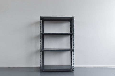 Vintage Grey Blue Dexion Industrial Adjustable Metal Shelving