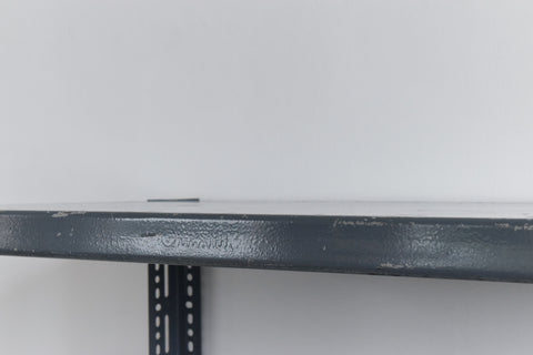 Vintage Grey Blue Dexion Industrial Adjustable Metal Shelving