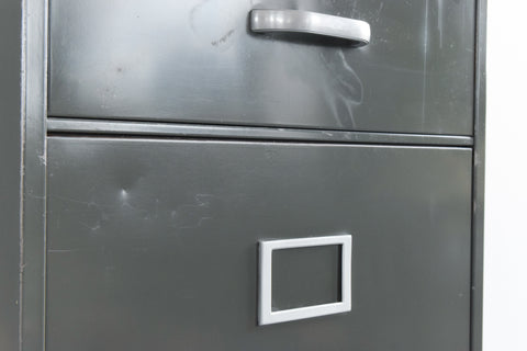 Vintage Grey Metal Filing Cabinet by Art Metal