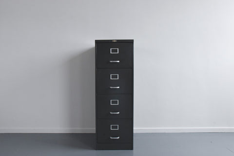 Vintage Grey Metal Filing Cabinet by Art Metal