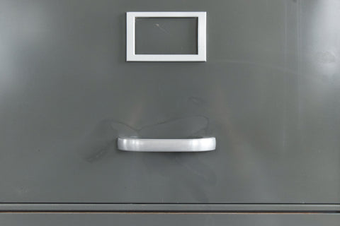 Vintage Grey Metal Filing Cabinet by Art Metal