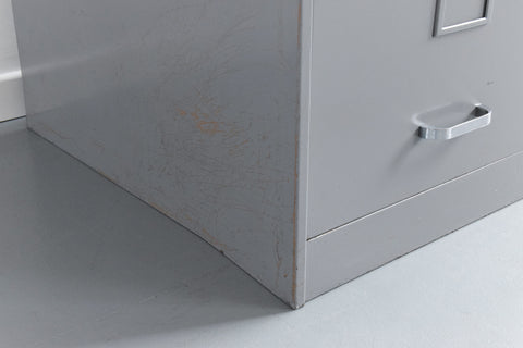 Vintage Grey Metal Filing Cabinet by Constructors Ltd.