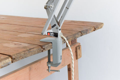 Vintage Grey Type 2211 Anglepoise Clamp Lamp by Ledu Waso