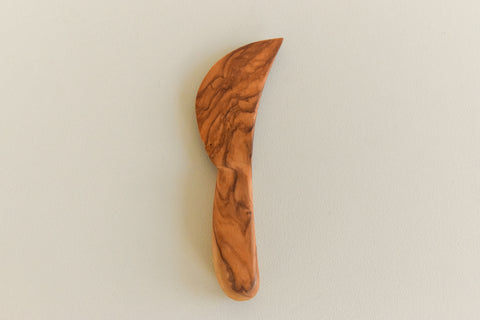 Vintage Hand Carved Wooden Cheese Knife