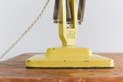 Vintage Yellow Herbert Terry & Sons Anglepoise Lamp Model No. 1227