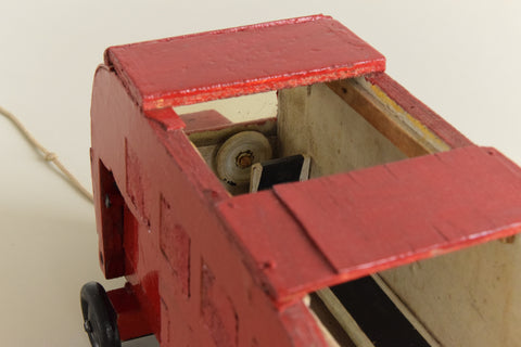 Vintage Handmade Wooden Toy Bus