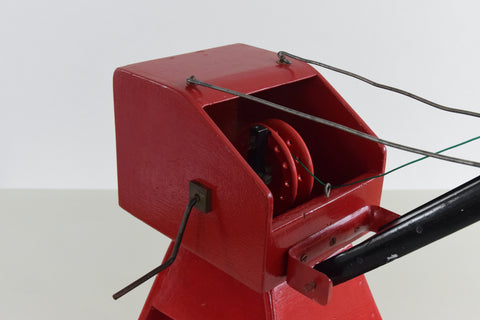 Vintage Handmade Wooden Toy Crane