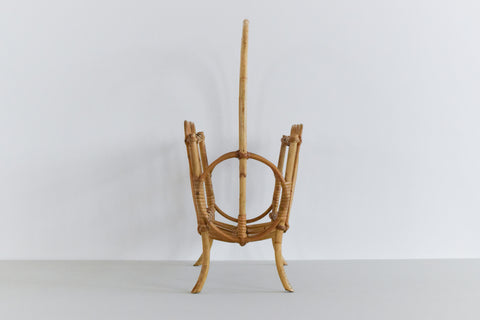 Vintage Bamboo Magazine Rack