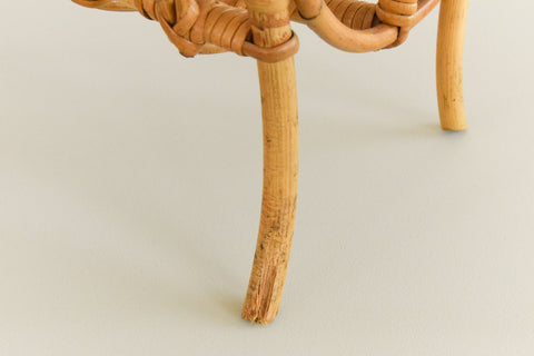Vintage Bamboo Magazine Rack