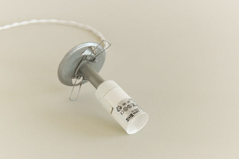 Vintage IKEA Small White Glass LYKTA Lamp
