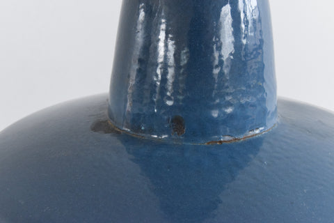 Vintage Industrial Blue Enamel Pendant Light Shade