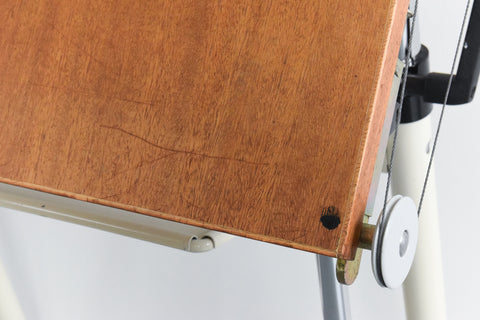 Vintage Industrial Wooden and Metal Framed Architect's Drafting Board by Neolt
