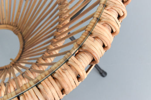 Vintage Italian Bamboo Coffee Table by Franco Albini