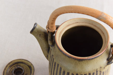 Vintage Japanese Style Studio Pottery Coffee Pot by Tremar Potteries LTD.