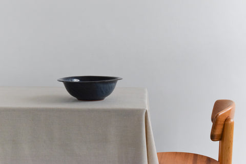Vintage Large Blue Studio Pottery Ceramic Bowl