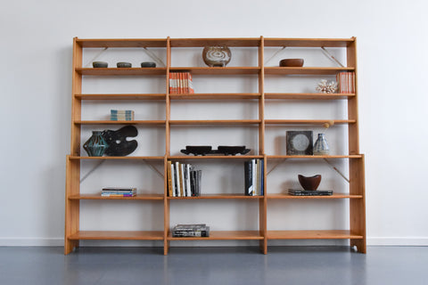 Vintage Large Modular BBB Shelf System Designed by Edvin Helseth for Eidsvoll Rivefabrikk of Norway