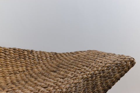 Vintage 1990s Large Sea Grass Gondola Sofa / Loveseat