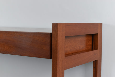 Vintage Tall Teak Side Table / Kitchen Island Unit