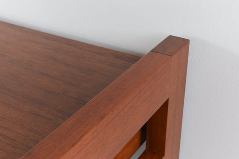 Vintage Tall Teak Side Table / Kitchen Island Unit