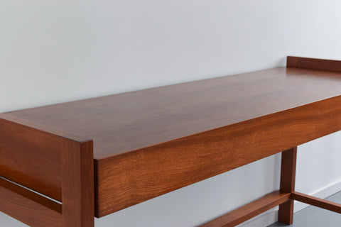 Vintage Tall Teak Side Table / Kitchen Island Unit