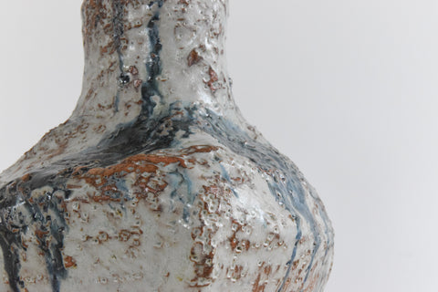 Vintage Large Textured Studio Pottery Sculptural Vessel / Vase