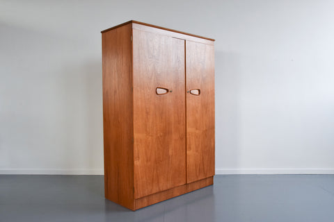 Vintage Teak Double Wardrobe by Remploy